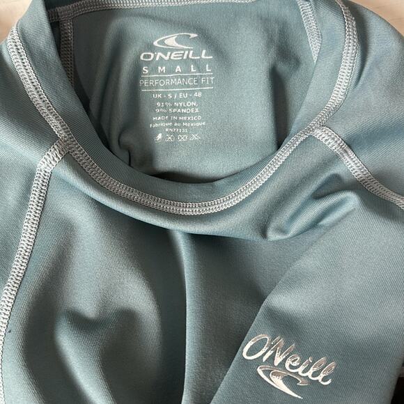 O’Neill Women’s Premium Skins SPF 50+ Teal Blue and Gray Size Small - Picture 5 of 5